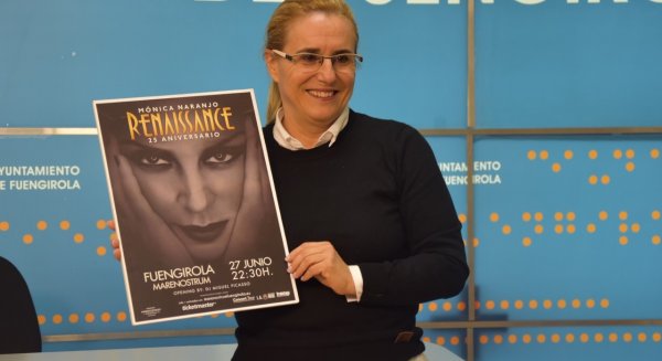 Fuengirola trae a Mónica Naranjo el próximo 27 de junio dentro de su gira por su 25 aniversario