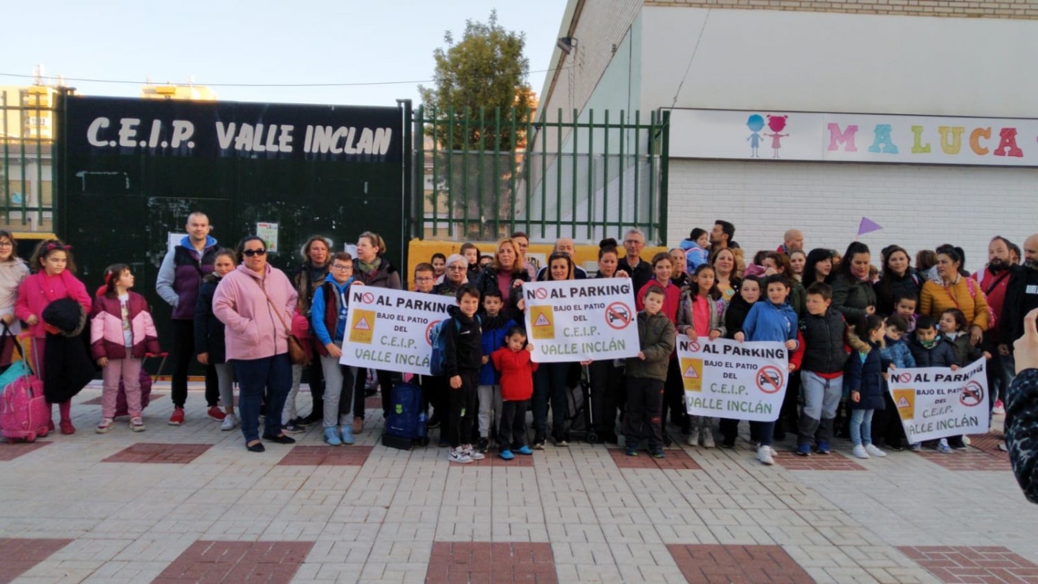 El AMPA del CEIP Valle-Inclán se manifiesta en contra del parking subterráneo propuesto por De la Torre