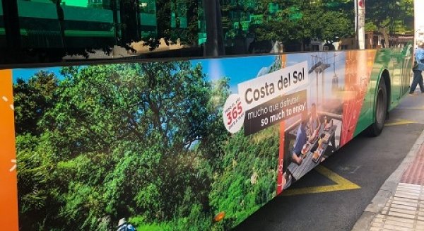 Activada la segunda fase de la campaña en autobuses para promocionar el segmento de ocio de Málaga