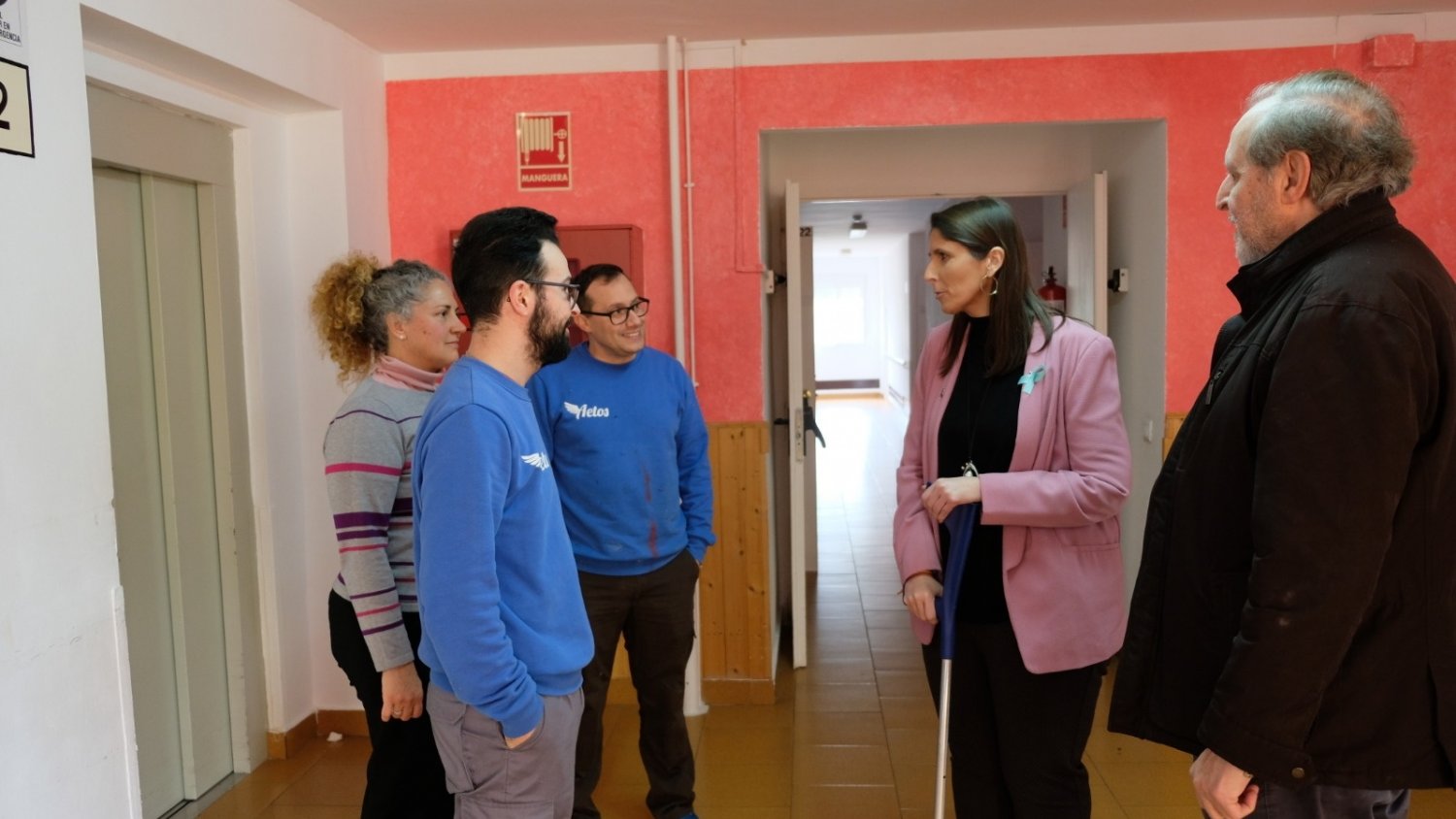La delegada de Políticas Sociales manifiesta su apoyo al Asilo de los Ángeles