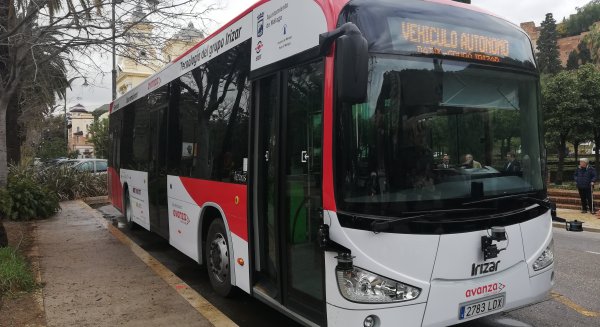 Málaga pondrá a circular un autobús urbano sin conductor desde la Estación Marítima hasta el Parque