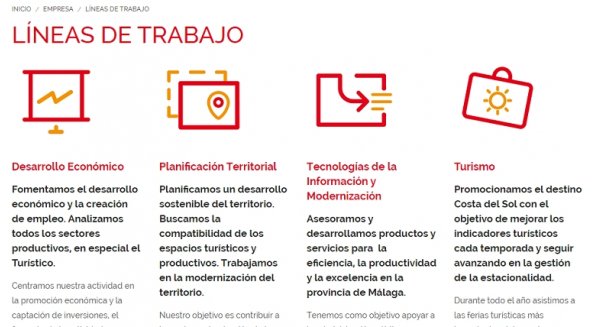 La web profesional de Turismo Costa del Sol aumentan sus visitas un 60% en el último trimestre de 2019