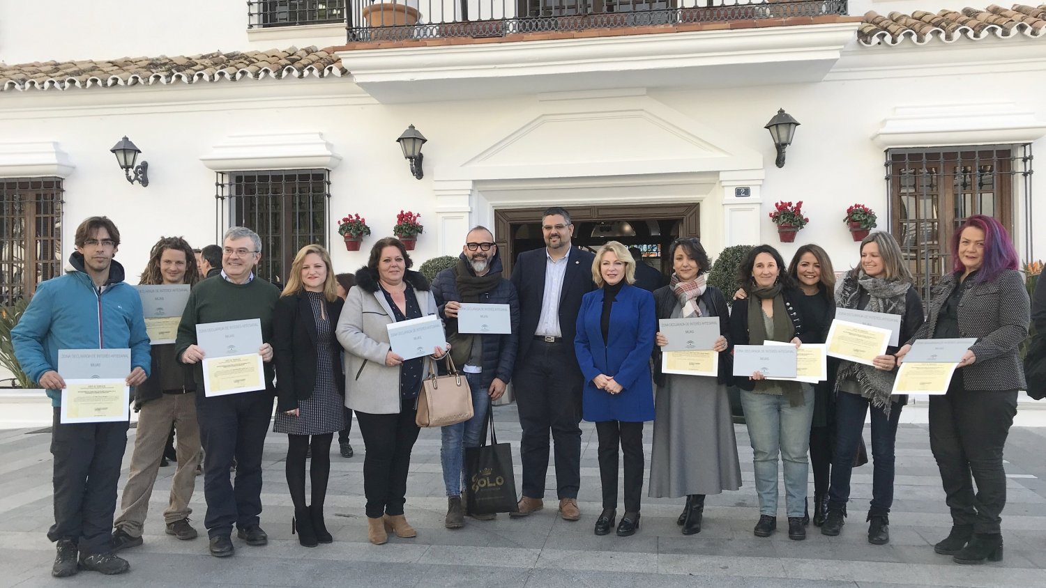 Economía entrega el distintivo `Zona de Interés Artesanal´ a talleres artesanos de Mijas