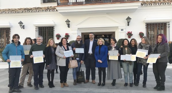 Economía entrega el distintivo `Zona de Interés Artesanal´ a talleres artesanos de Mijas