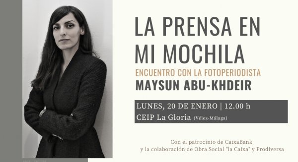 La fotoperiodista Maysun participará el 20 de enero en un encuentro con alumnos de Vélez-Málaga