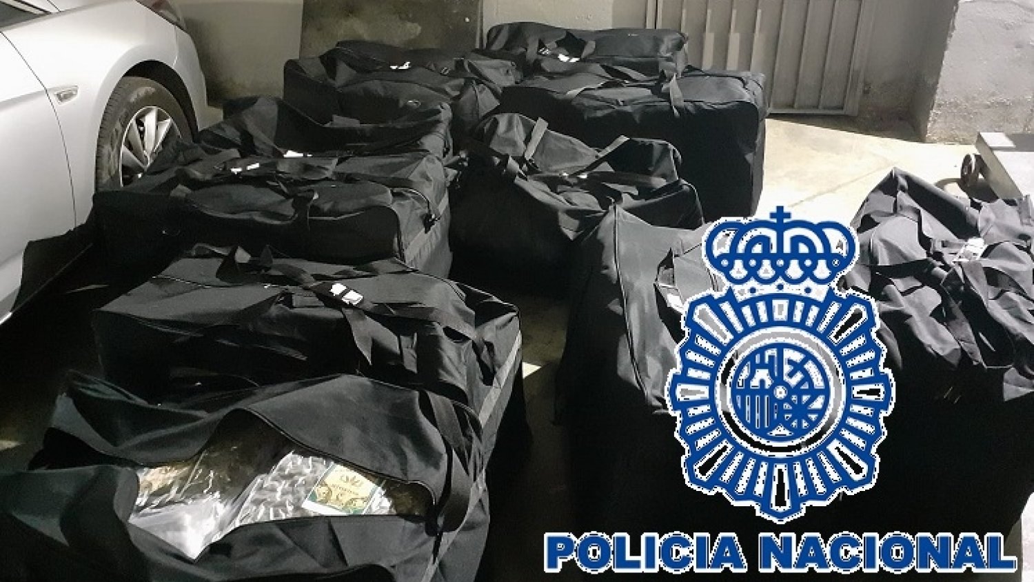 Incautan 173 kilos de marihuana tras interceptar una furgoneta que rebasaba la velocidad permitida