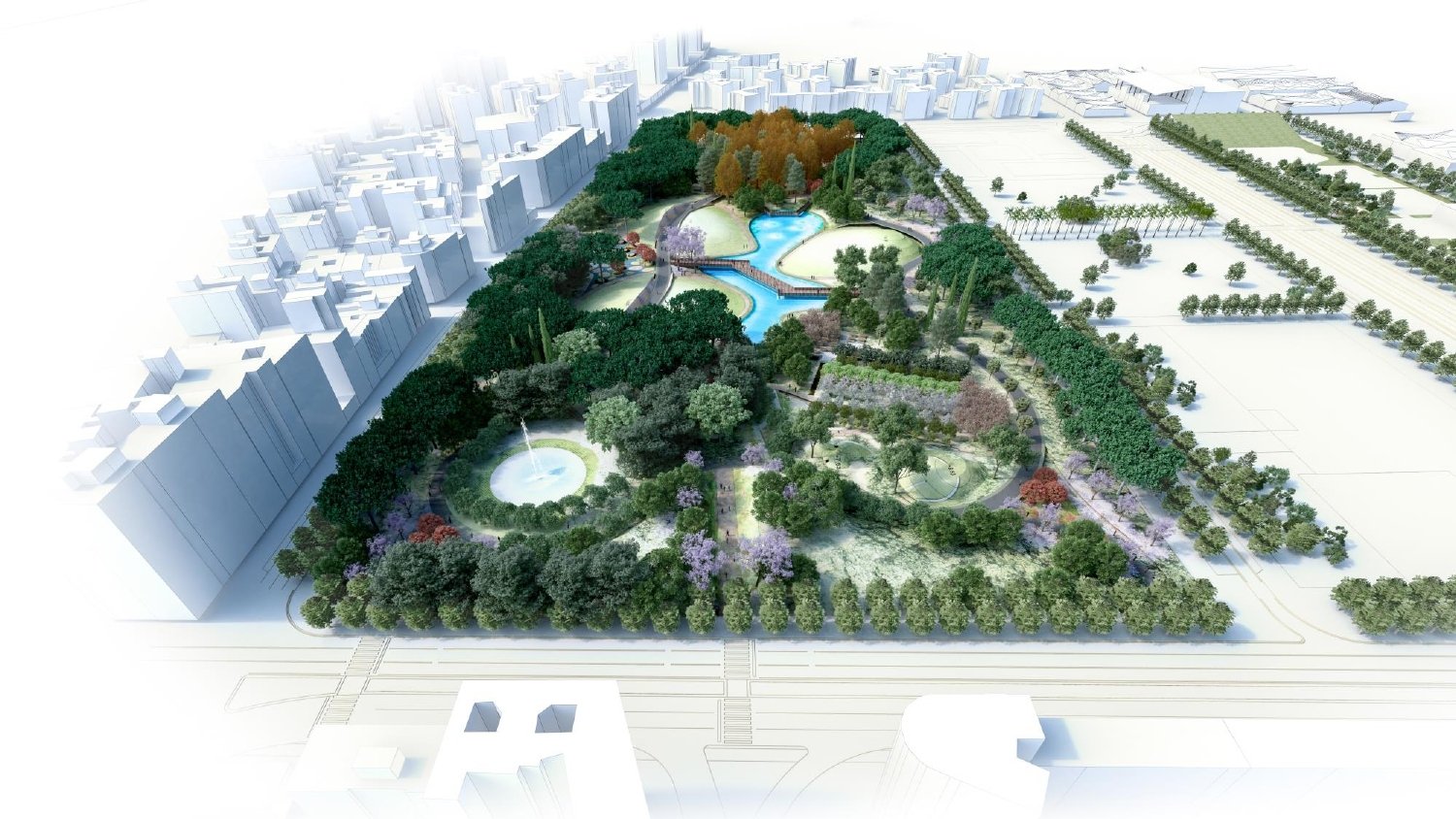 El Parque de Repsol sumará 128.459 m2 de zonas verdes y urbanización