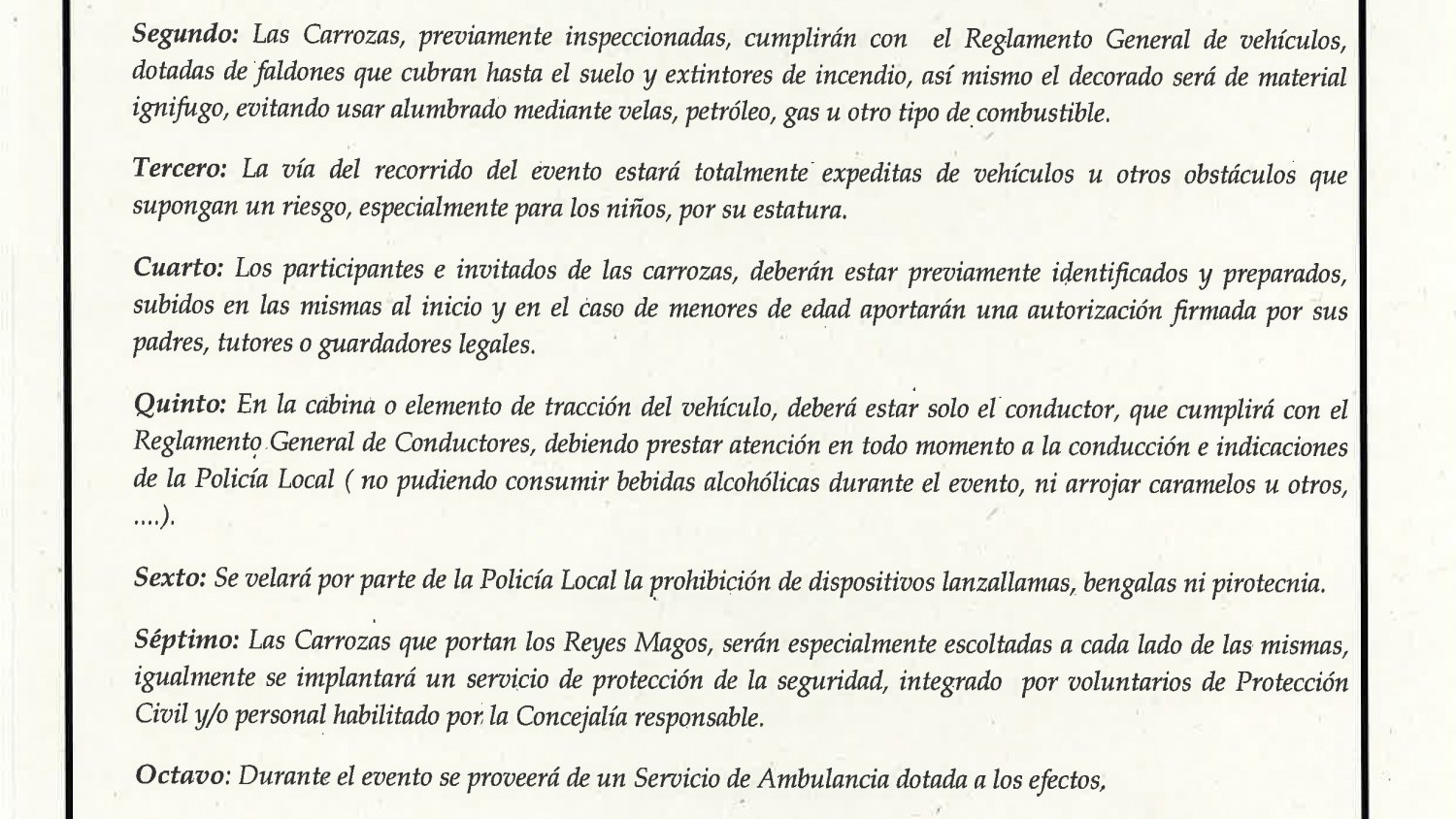 El alcalde de Torremolinos publica un Bando sobre seguridad en la Cabalgata de Reyes