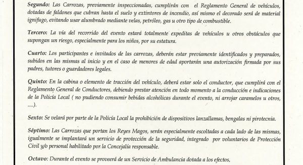 El alcalde de Torremolinos publica un Bando sobre seguridad en la Cabalgata de Reyes