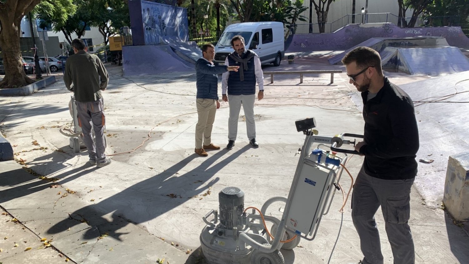 Marbella realiza obras de mejora en la pista de skate