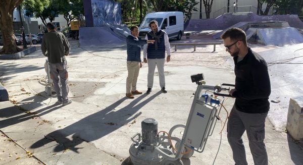 Marbella realiza obras de mejora en la pista de skate