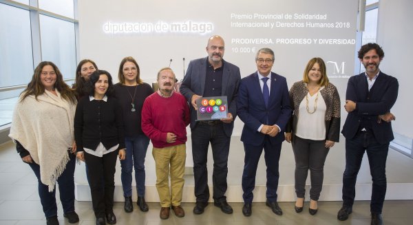 Prodiversa, ganadora del Premio Provincial de Solidaridad Internacional y Derechos Humanos 2018