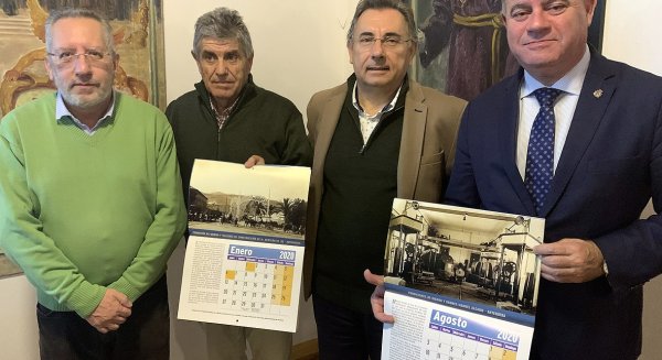 Presentado en Antequera el calendario 2020 de la Asociación en Defensa de las Chimeneas y el Patrimonio Industrial de Málaga