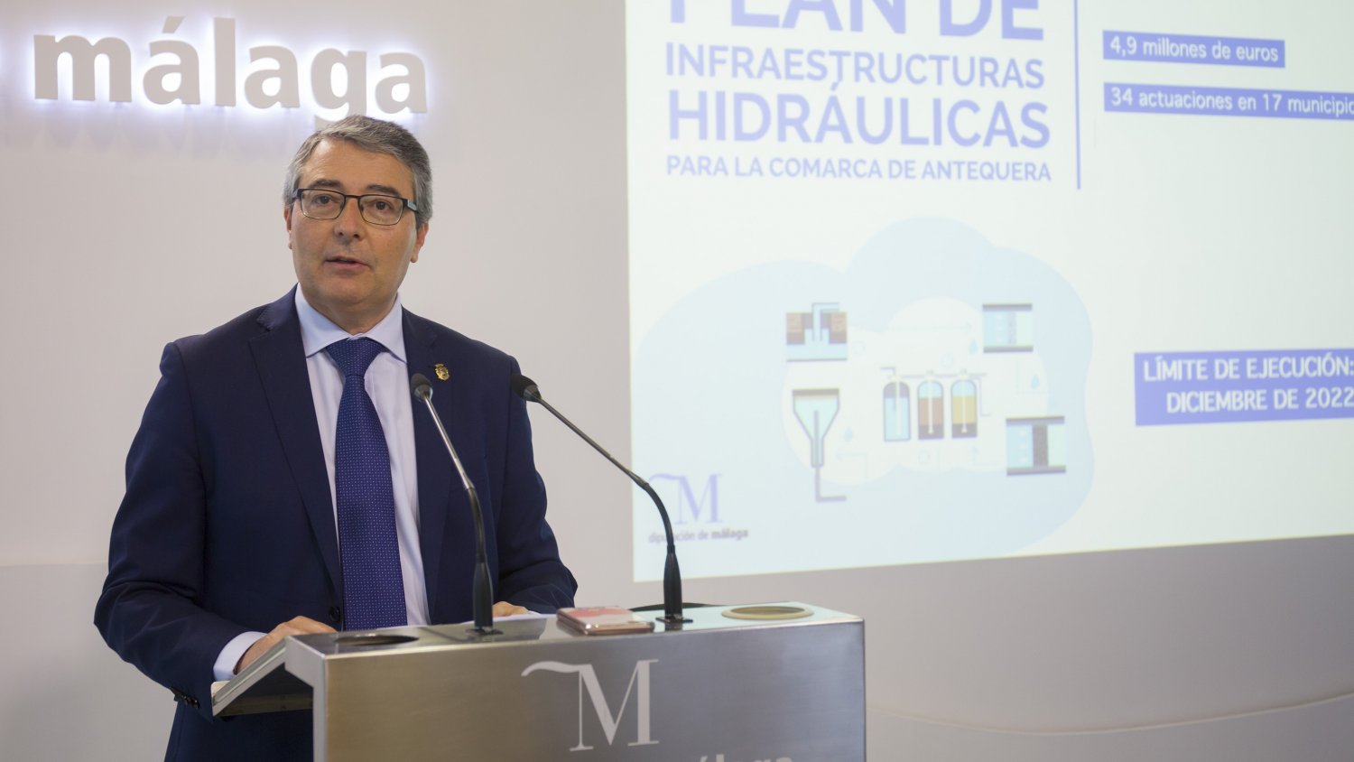 Diputación impulsa un plan de obras hidráulicas en la comarca de Antequera para atajar los problemas de abastecimiento