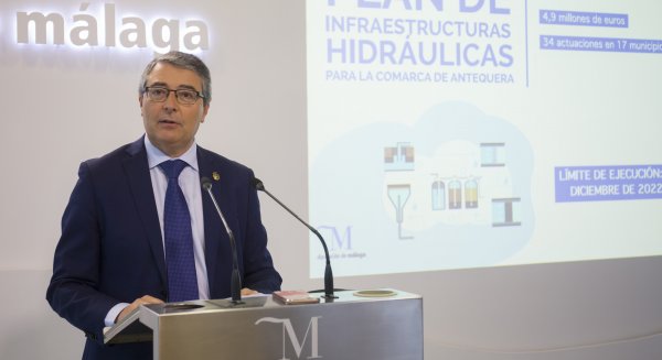 Diputación impulsa un plan de obras hidráulicas en la comarca de Antequera para atajar los problemas de abastecimiento