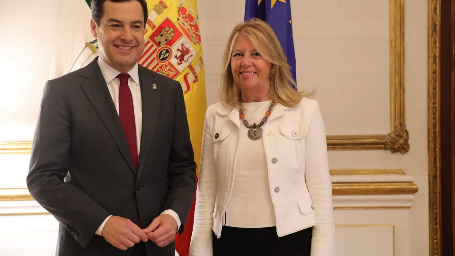 La alcaldesa de Marbella se reúne con el presidente de la Junta para abordar inversiones pendientes en el municipio