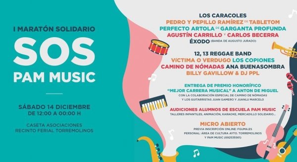 La asociación PAM MUSIC organiza el I Maratón Solidario en Torremolinos