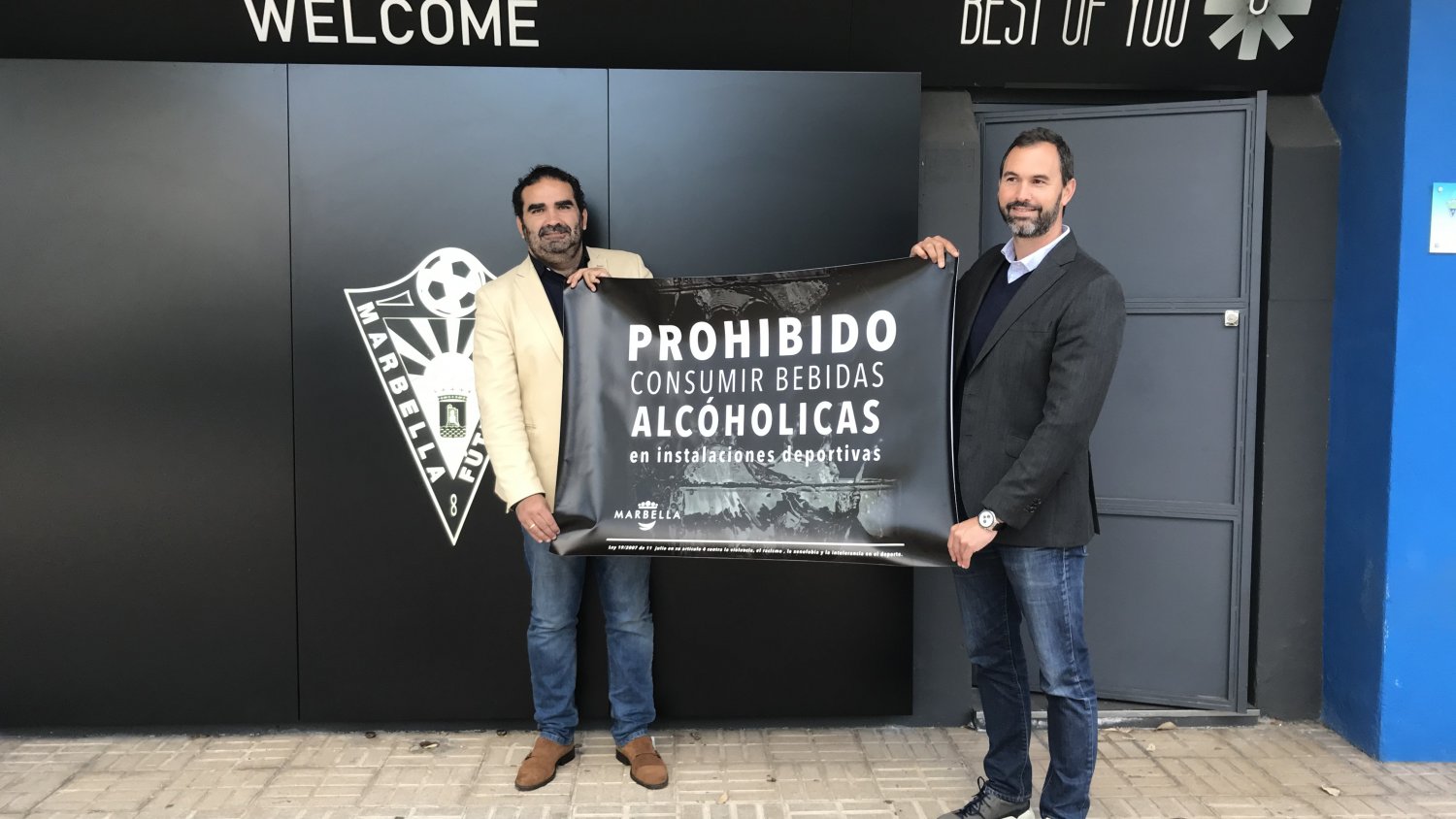 Marbella pone en marcha una campaña para eliminar el consumo de alcohol en las instalaciones deportivas