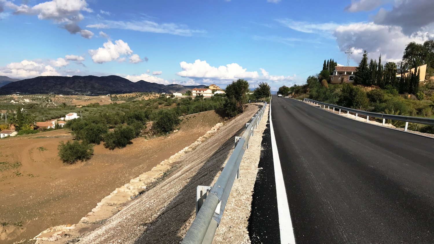 La Diputación finaliza el arreglo de tres carreteras del Guadalhorce afectadas por temporales