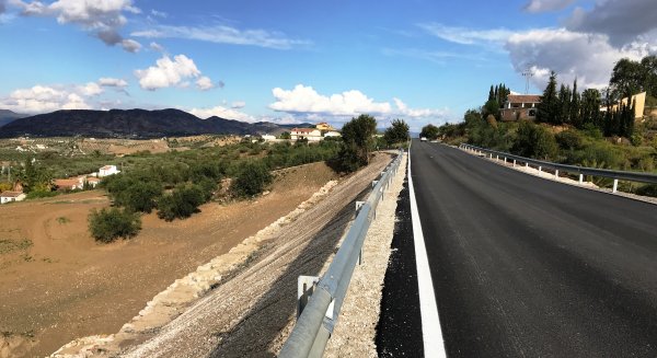 La Diputación finaliza el arreglo de tres carreteras del Guadalhorce afectadas por temporales