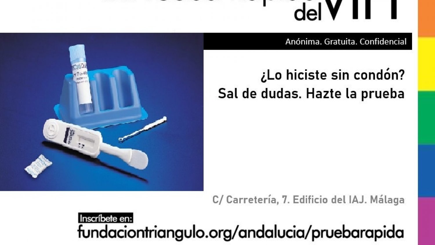 La Fundación Triángulo Andalucía realizará pruebas rápidas de VIH el 10 de diciembre en Málaga capital