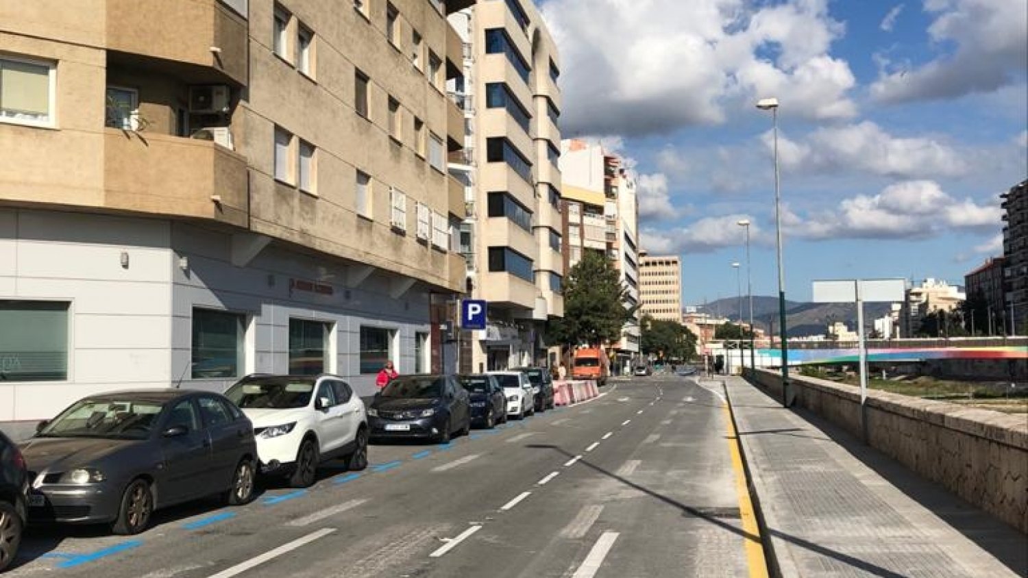 Recuperado el sentido original del tráfico en la calle Pasillo del Matadero después del avance de las obras del Metro