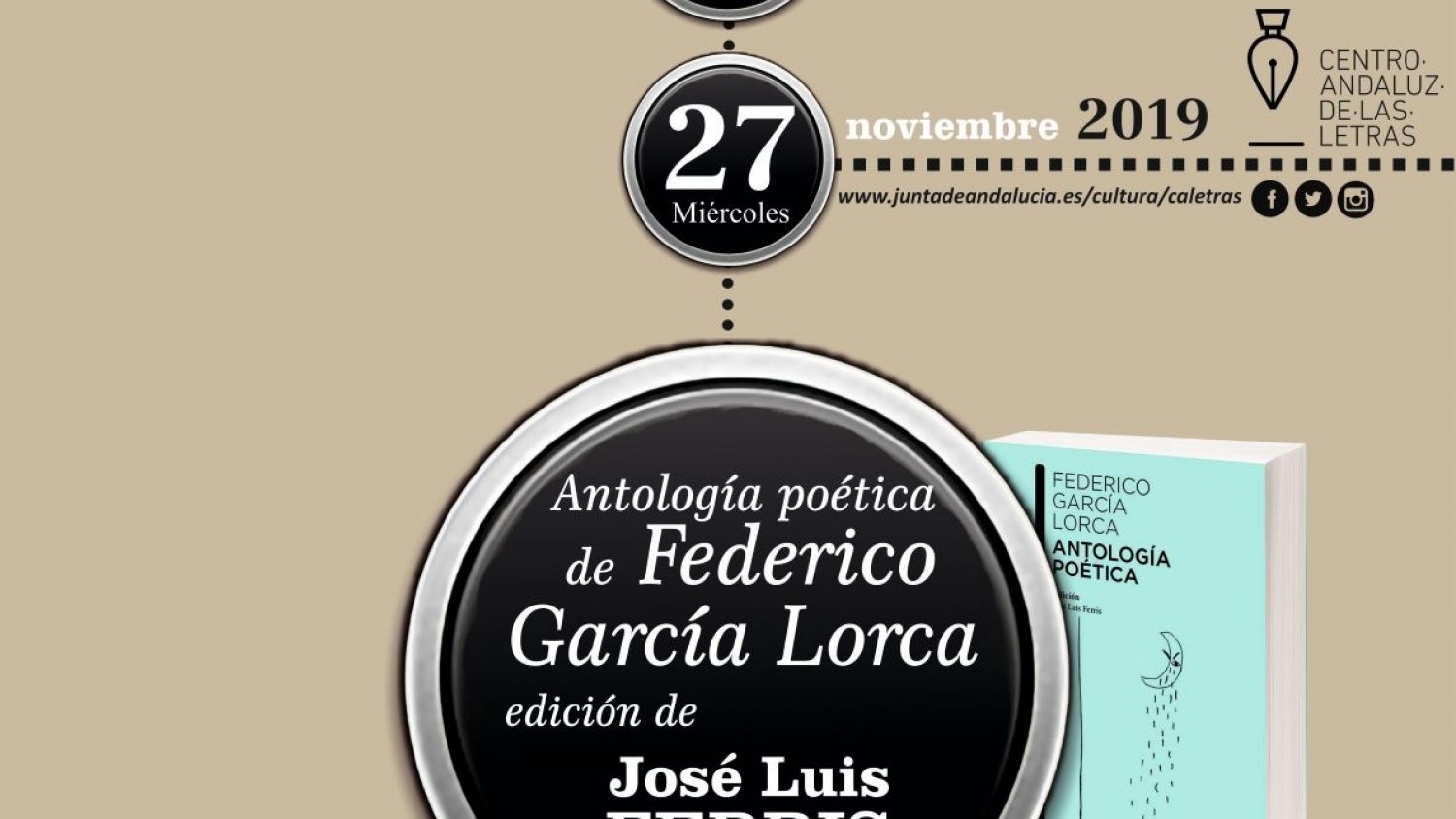 José Luis Ferris presentará mañana la ‘Antología poética’ de Federico García Lorca