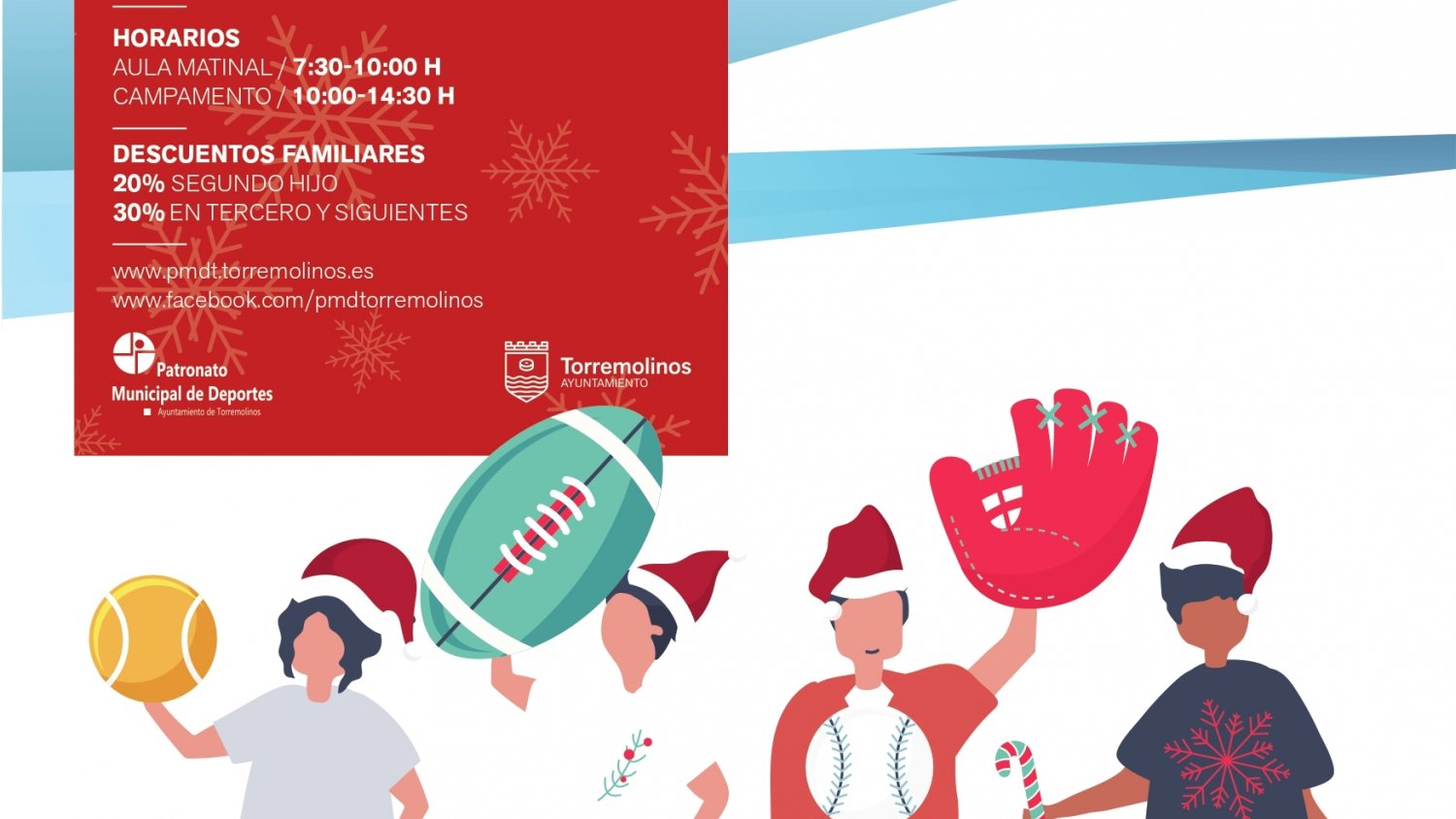 Torremolinos abre el plazo de inscripción para los campamentos deportivos de Navidad, Semana Blanca y Semana Santa