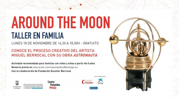 Un taller propone un viaje imaginario a la luna a través de la obra 'Astronauta' del escultor Berrocal