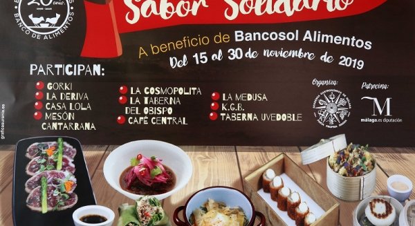 10 restaurantes del centro de Málaga participan en la II edición de “Sabor Solidario” a beneficio de Bancosol