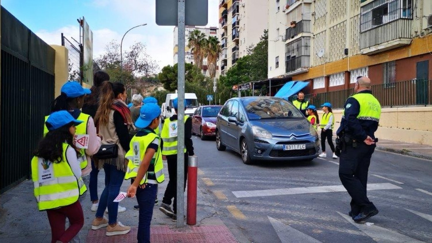 225 escolares de Palma-Palmilla participan en una actividad de concienciación en seguridad vial