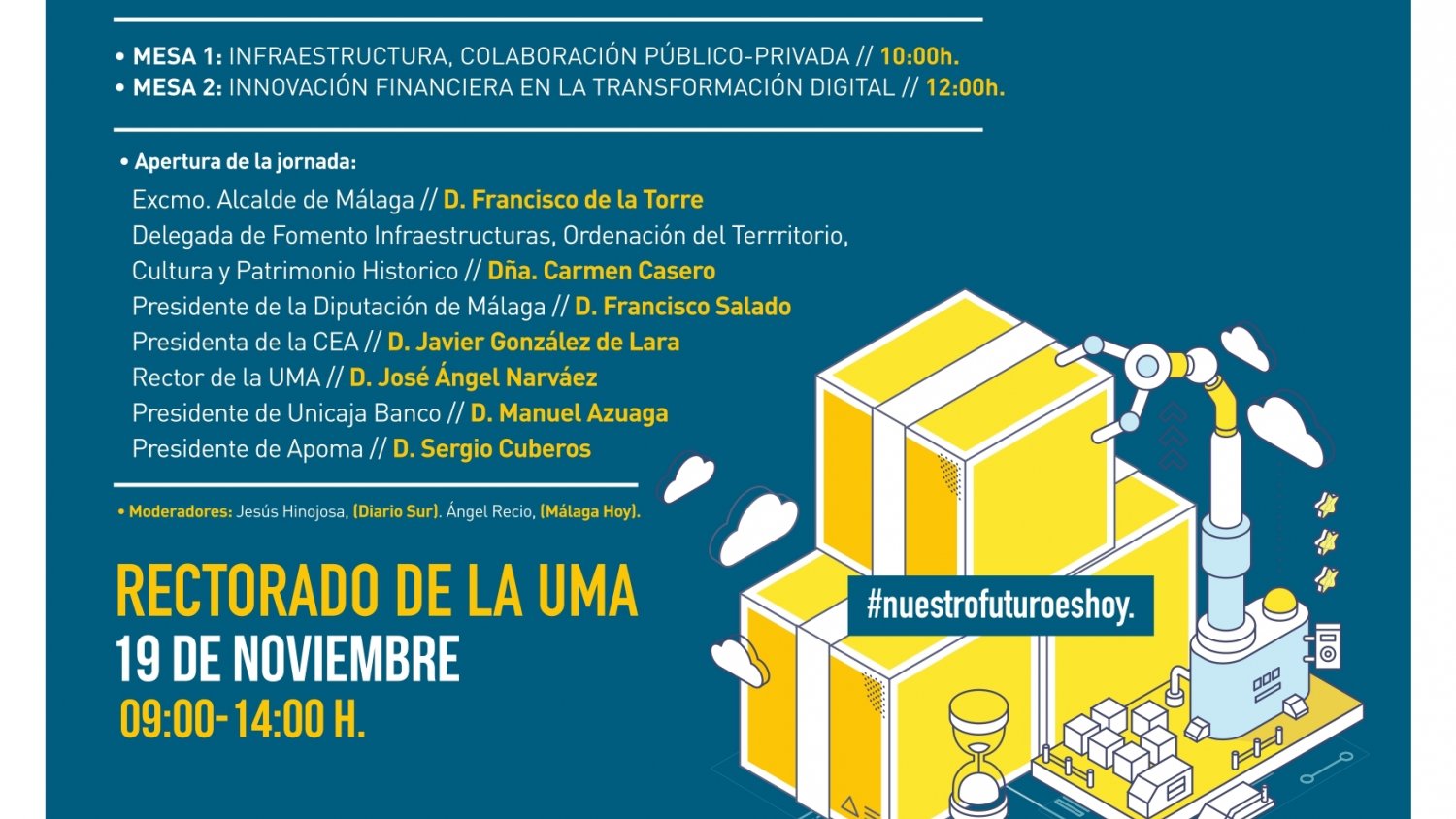 La colaboración público-privada en infraestructuras y la innovación financiera centran la I Jornada Profesional de APOMA