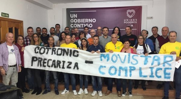 Garzón alerta a los trabajadores de que Unidas es la única garantía para salvaguardar sus derechos y servicios