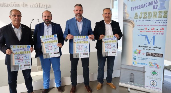 El II Open Internacional de Ajedrez 'Diputación de Málaga' se celebrará del 1 al 3 de noviembre