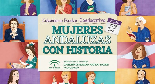 El IAM elabora un calendario coeducativo donde visibiliza la figura de 12 mujeres andaluzas