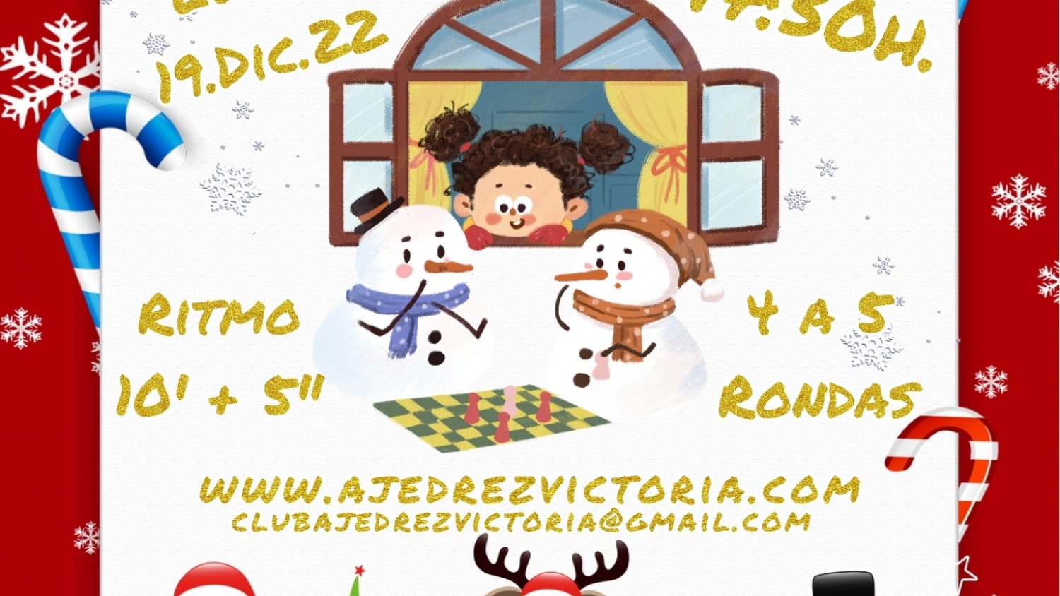 La Escuela Municipal de Ajedrez de Rincón de la Victoria celebra un Torneo Infantil de Navidad