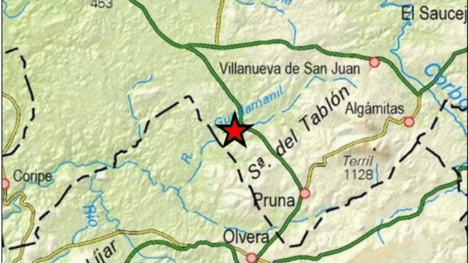 Un terremoto de magnitud 4,7 con epicentro en Pruna se siente en la provincia de Málaga