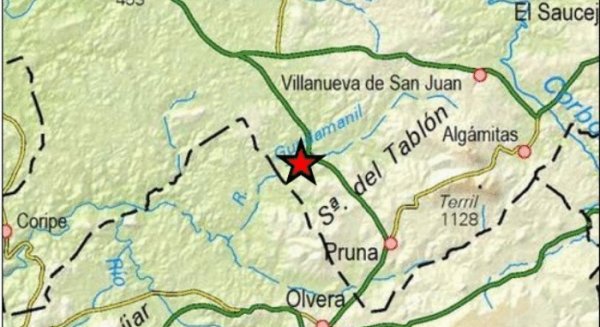 Un terremoto de magnitud 4,7 con epicentro en Pruna se siente en la provincia de Málaga