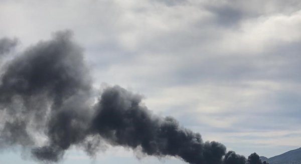 Incendio en una zona de aparcamientos del polígono Guadalhorce