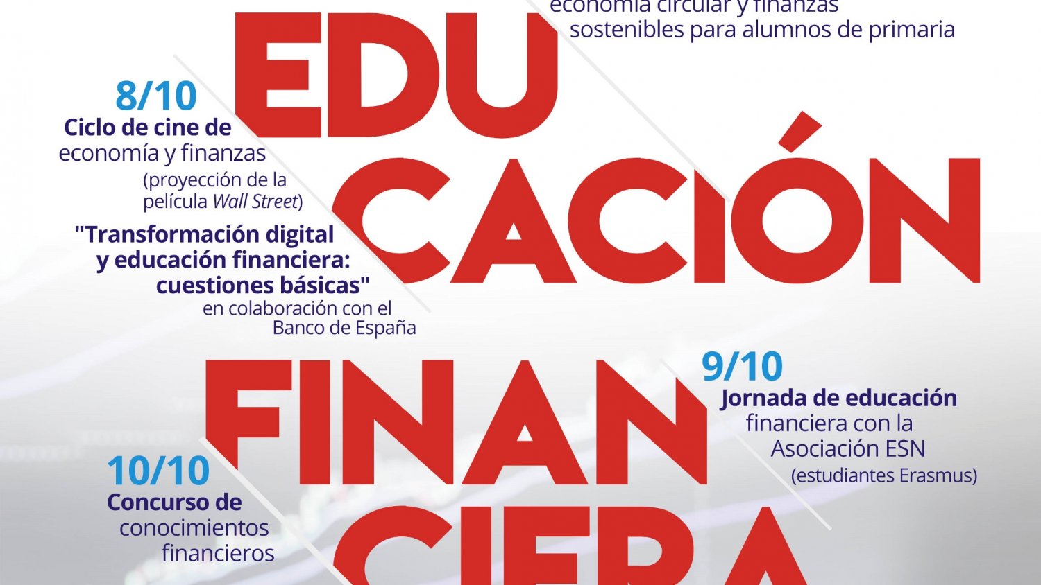 Unicaja celebra la Semana Nacional de la Educación Financiera con cine, un concurso y charlas
