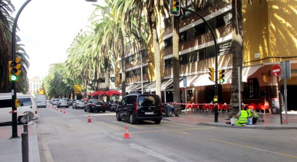 El avance de las obras del metro en Málaga permite abrir al tráfico el paso de Santo Domingo