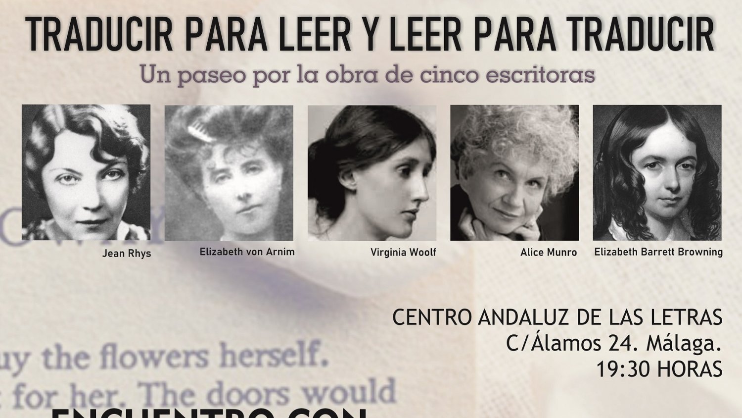 El Centro Andaluz de las Letras celebra el Día de la Traducción con una conferencia de Dolors Udina