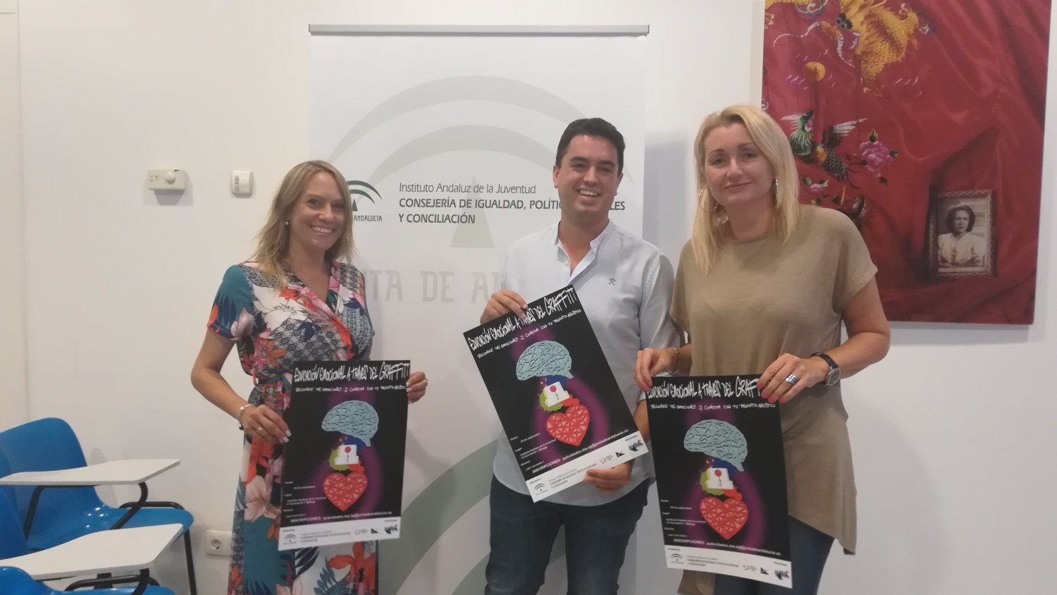 El Instituto Andaluz de la Juventud aborda la Educación emocional a través del grafiti en Málaga