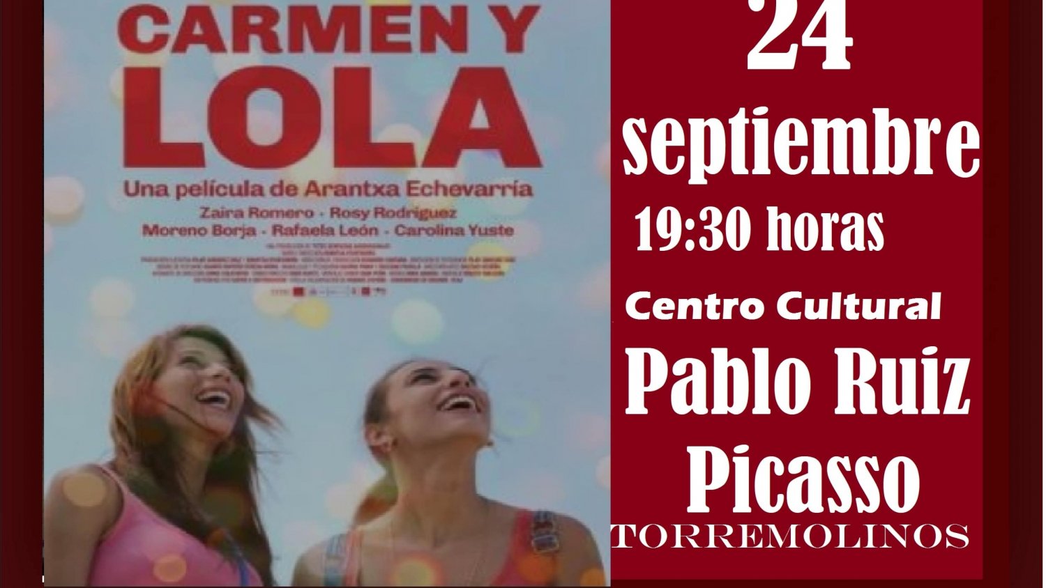 La película ‘Carmen y Lola’ inaugura una nueva temporada del Ciclo ‘Martes de Cine LGTBI’ de Torremolinos