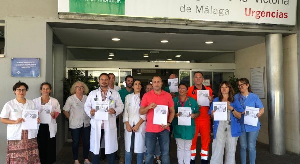 Los médicos se concentran en los centros sanitarios  de la provincia de Málaga para denunciar las agresiones