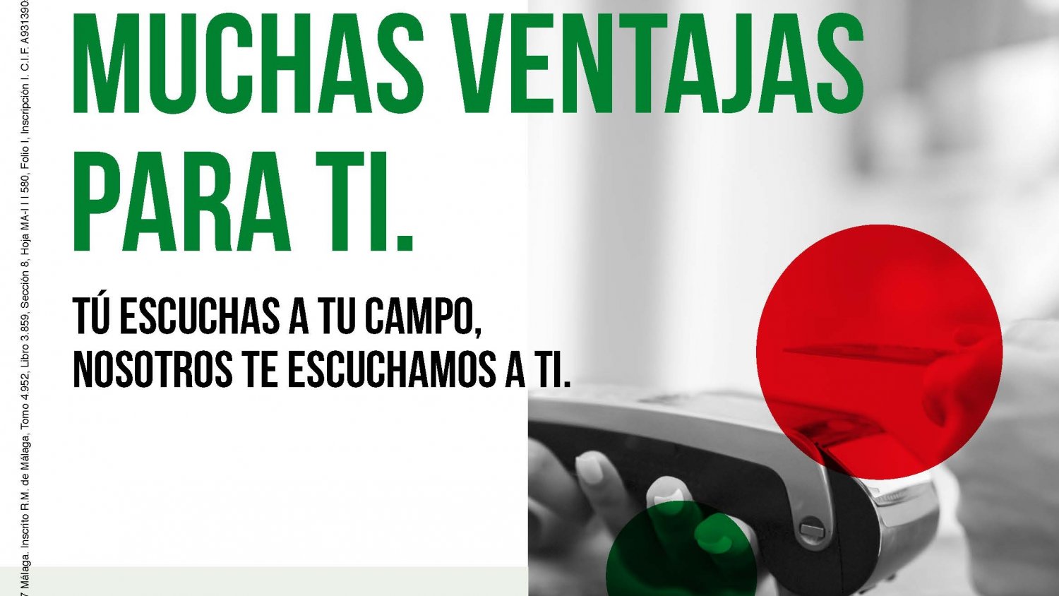 Unicaja Banco lanza el Crédito Univerde, un producto para ofrecer flexibilidad en los pagos a agricultores y ganaderos