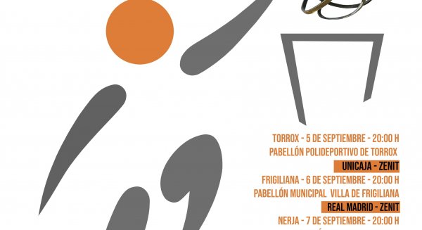 El 'IX Torneo Costa del Sol' comenzará mañana con el partido que enfrentará al Unicaja con el Zenit en el Pabellón Polideportivo de Torrox
