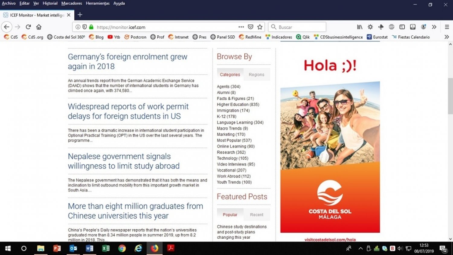 La Costa del Sol refuerza su posicionamiento en turismo idiomático a nivel internacional