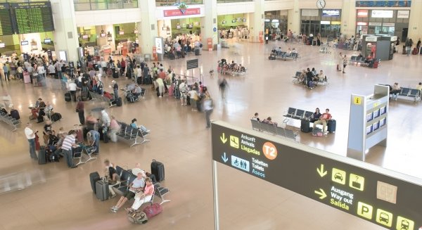 La llegada de pasajeros al aeropuerto de Málaga crecerá un 1,8% hasta el próximo mes de enero