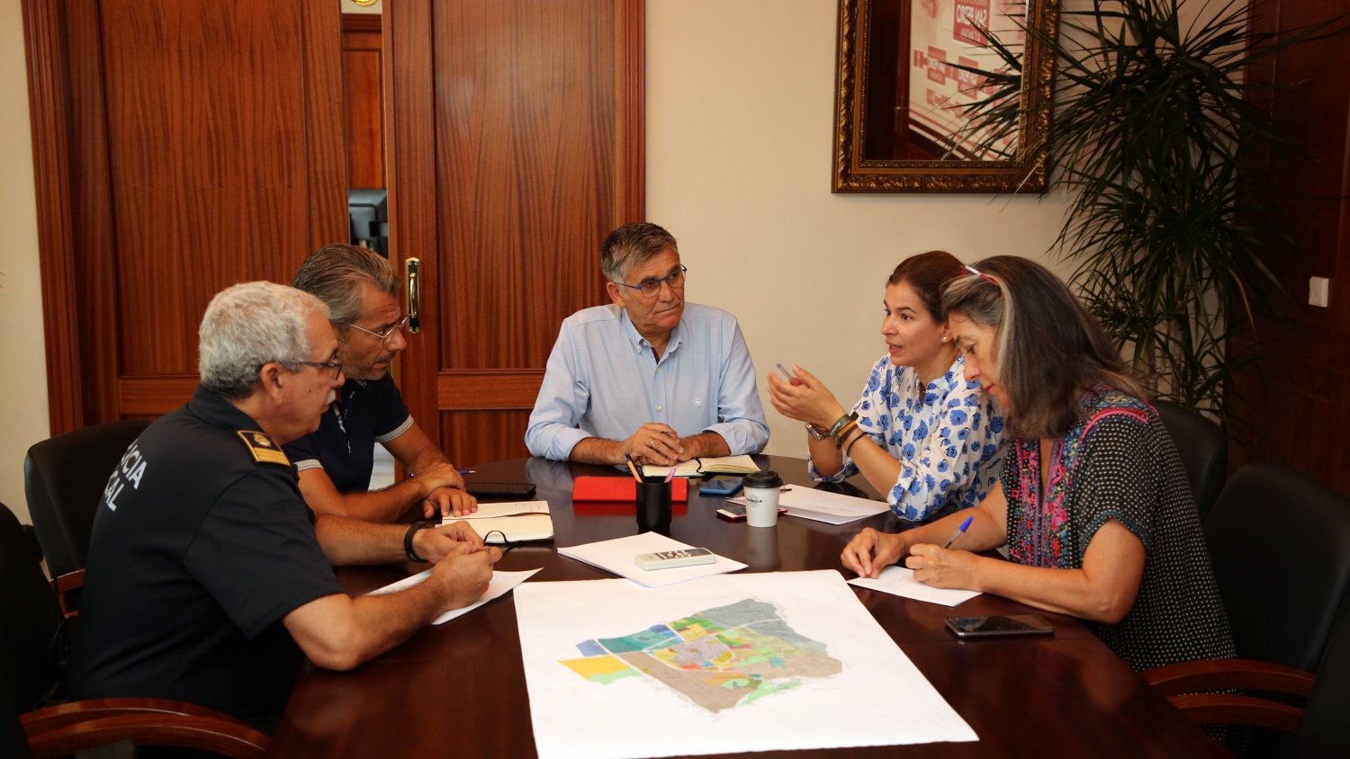 La seguridad centra la reunión que ha mantenido hoy el Ayuntamiento de Marbella con Apymespa